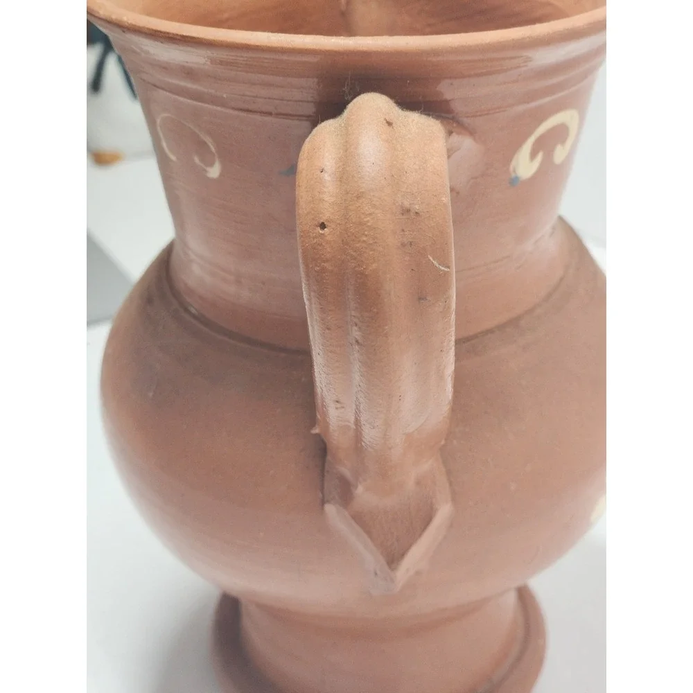 Vintage- Portugal Norleans Hand Painted‎ Pitcher Brown Autumn
